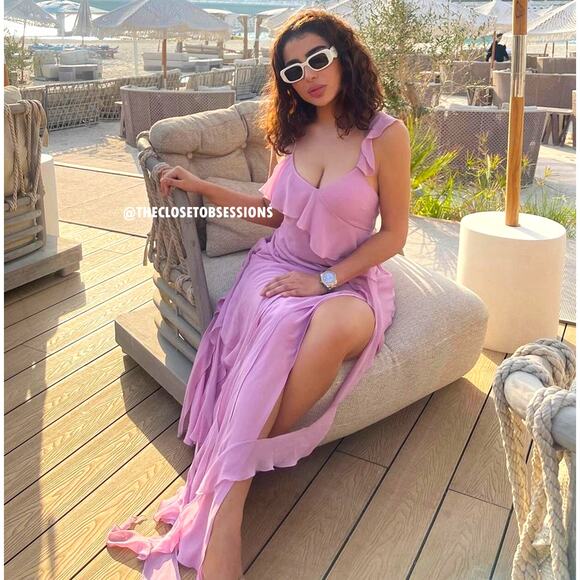 RARE!!! MANGO BLOGGER FAVE!!! Asymmetric Maxi Dress NWT - Picture 10 of 16